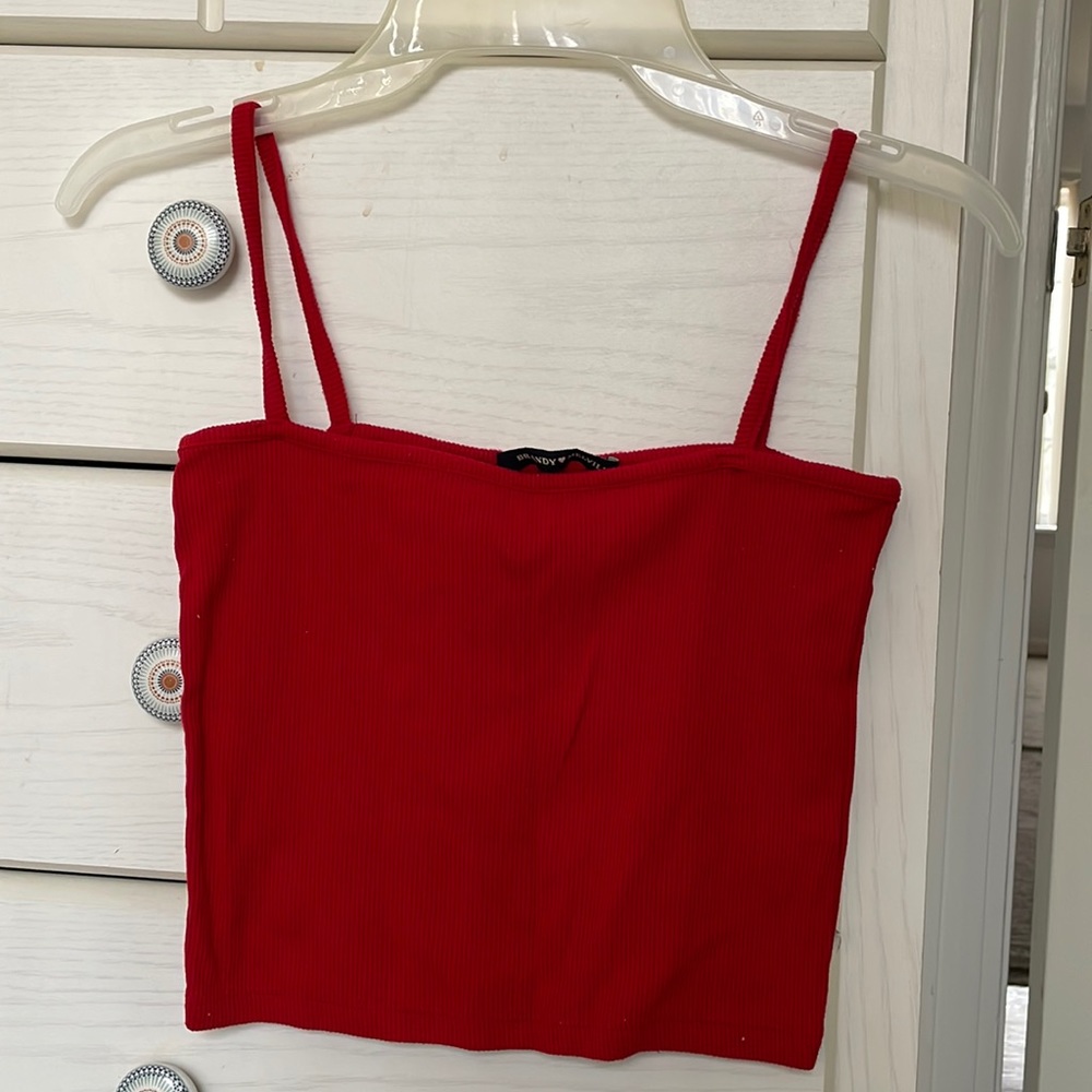Brandy Melville square neck crop top